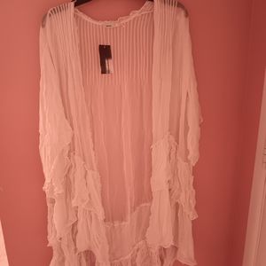 Urban Outfitters sheer coverlet/kimono sz Small